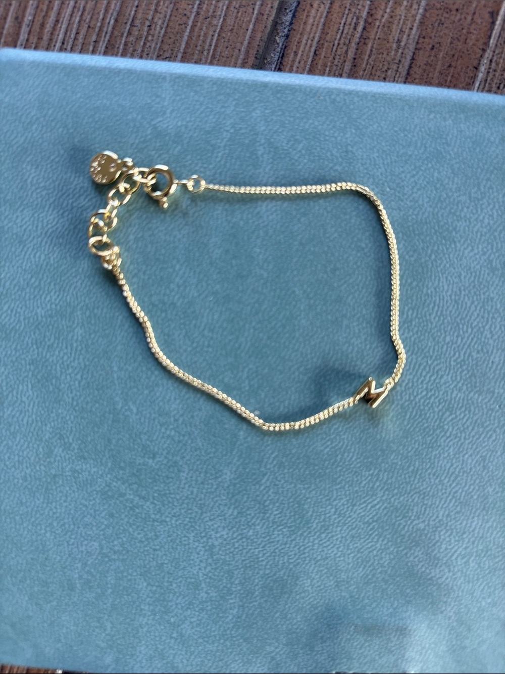 Gorjana wilder Mini “M” Alphabet Bracelet - Picture 3 of 8